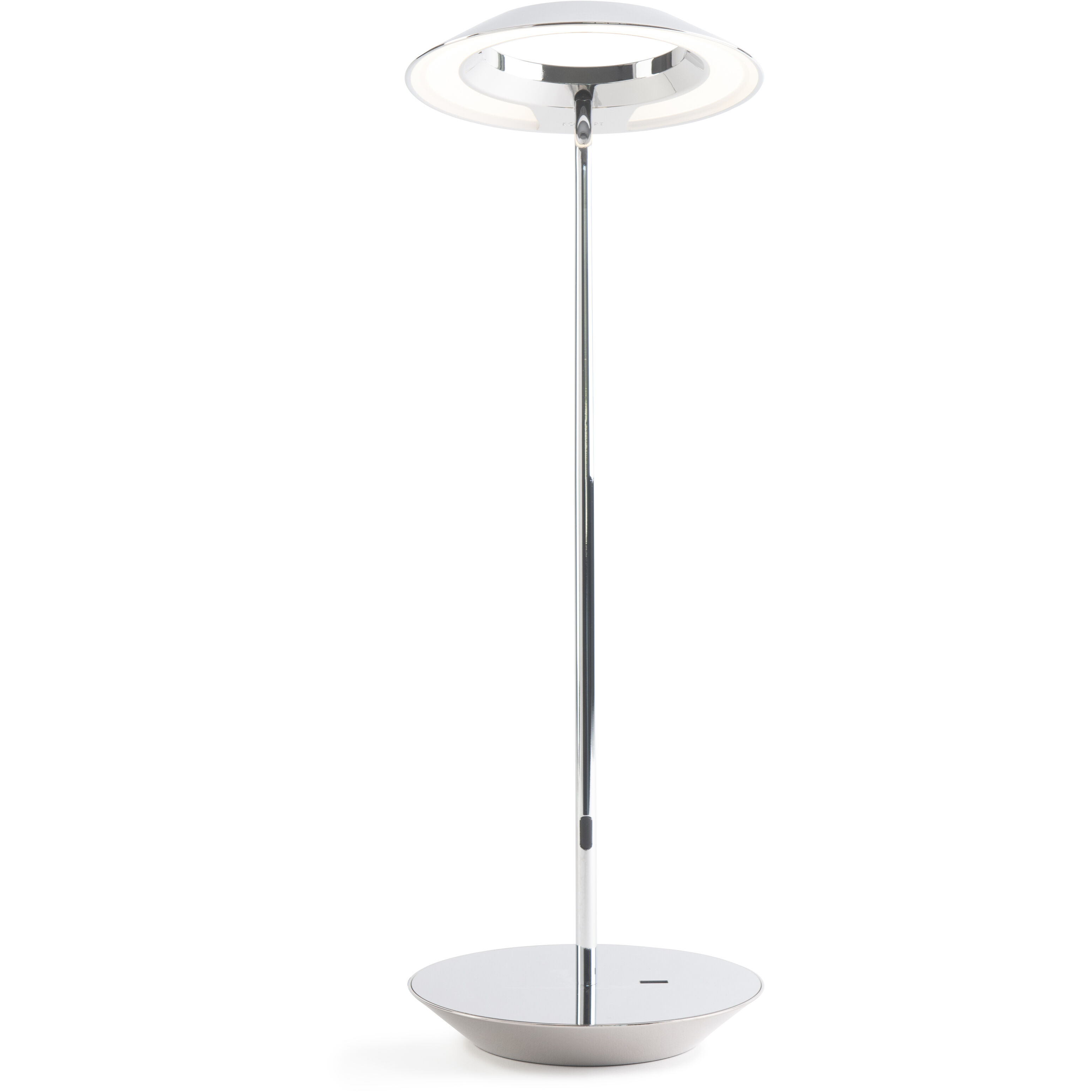 Royyo 17.4 inch 11.00 watt Chrome Desk Lamp Portable Light in Chrome With Chrome